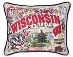 Wisconsin Badgers Madison<br>PIllow by catstudio